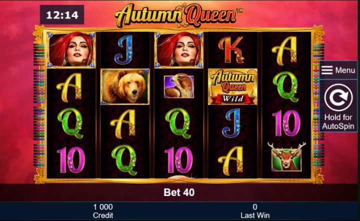 Autumn Queen video slot machine screenshot
