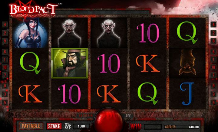 Bloodpact slot machine screenshot