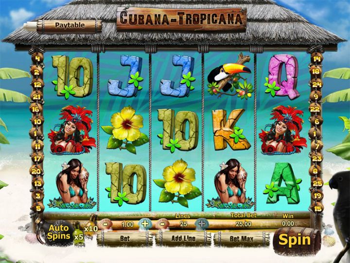 Cubana Tropicana slot game screenshot
