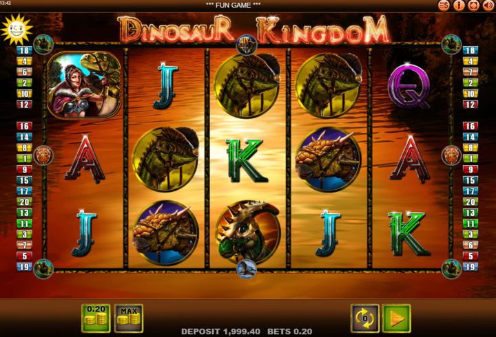 Dinosaur Kingdom video slot game screenshot