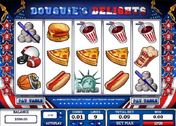 Dougie's Delights video slot game screenshot