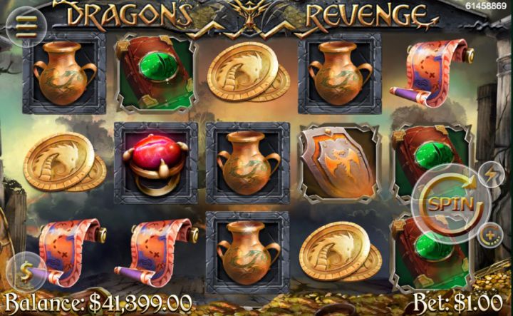 Dragon's Revenge slot game screenshot