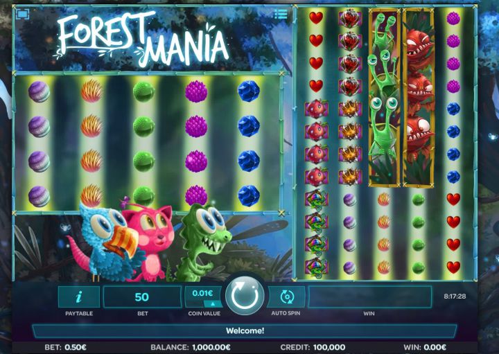 Forest Mania slot machine screenshot