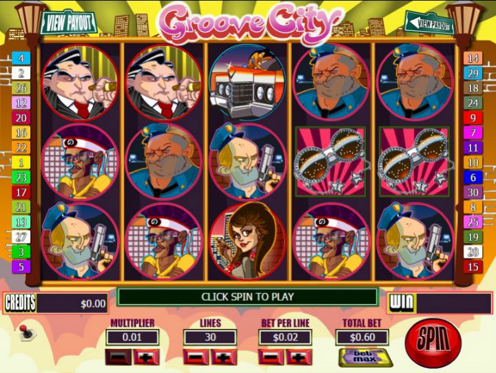 Groove City slot machine screenshot