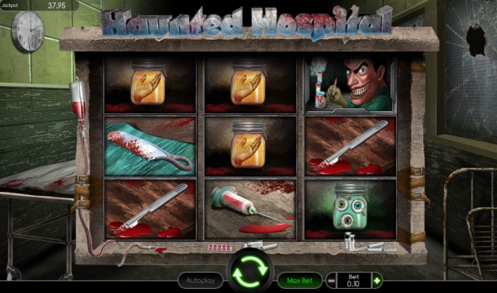 Haunted Hospital video slot machine screenshot