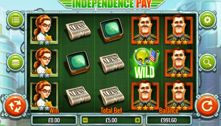 Independence Pay video slot machine screenshot
