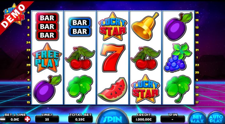 Lucky Star video slot machine screenshot