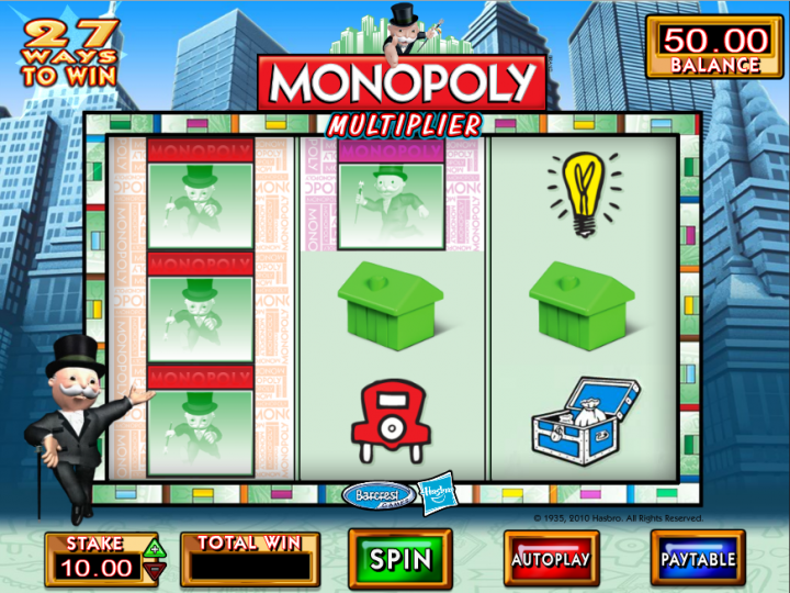 Monopoly Multiplier slot machine screenshot