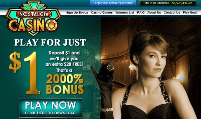 Nostalgia Casino screenshot