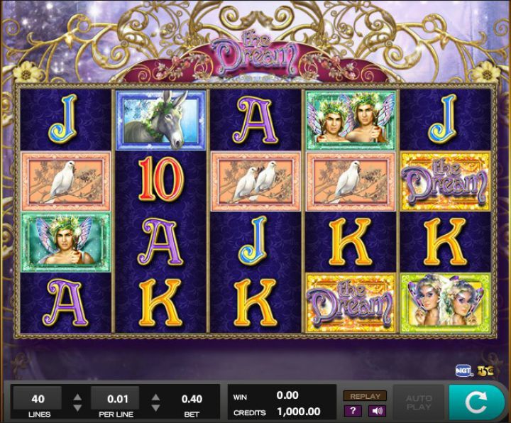 The Dream video slot game screenshot