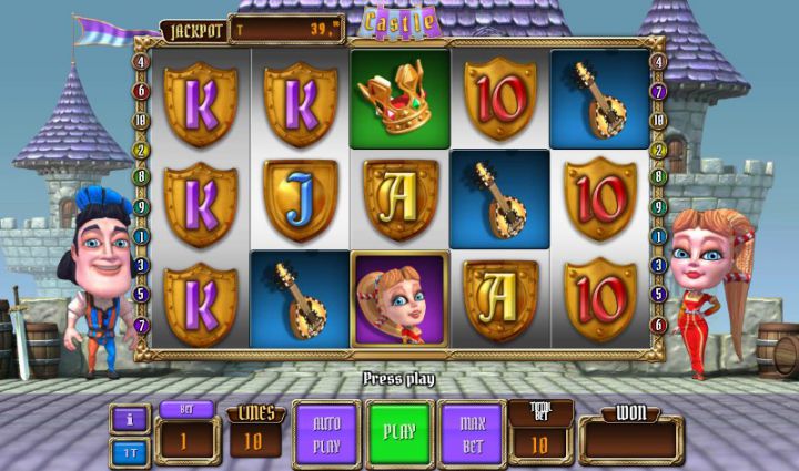 Castle slot game screenshot