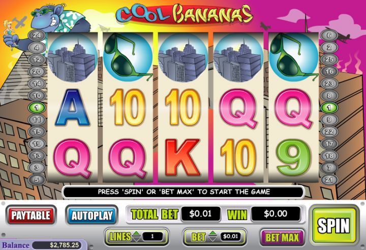 Cool Bananas slot game screenshot