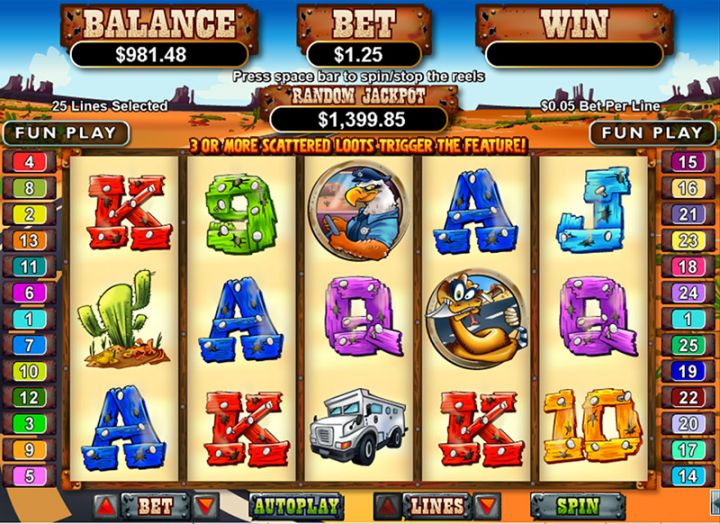 Coyote Cash slot machine screenshot