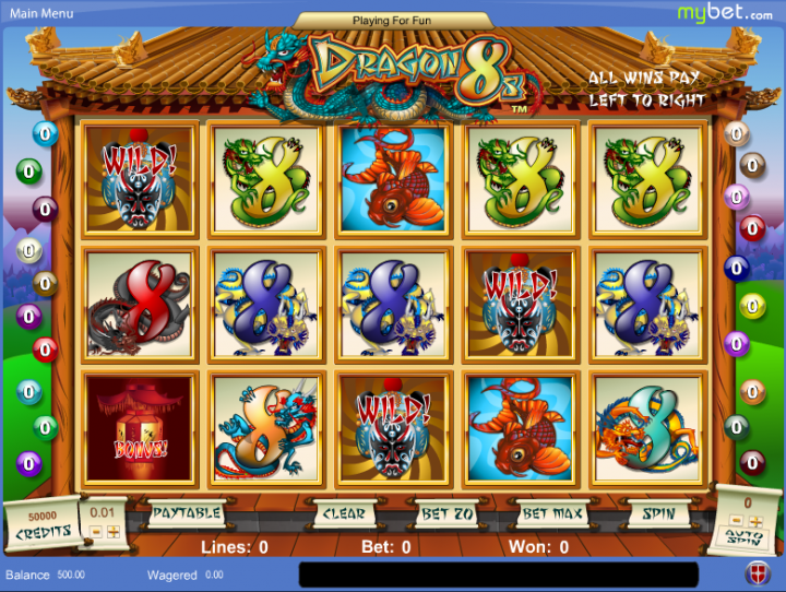 Dragon 8s slot game screenshot