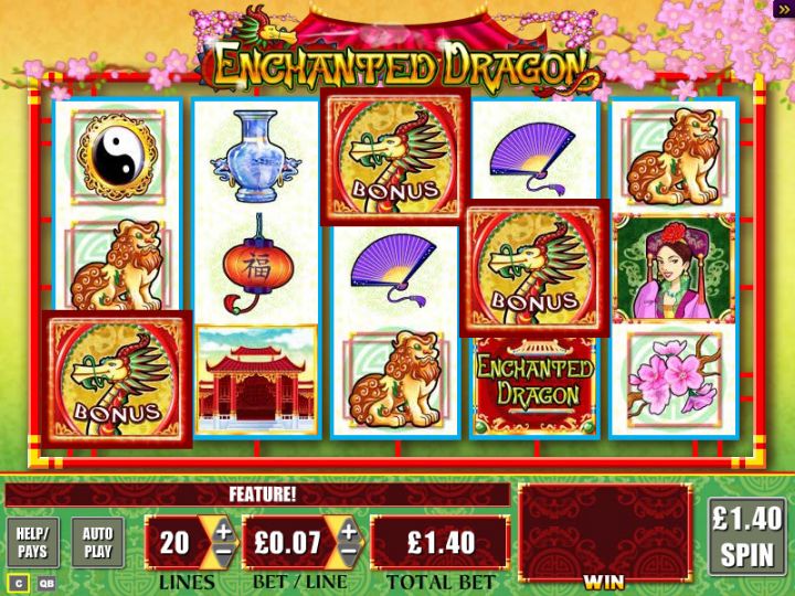 Enchanted Dragon slot game screenshot