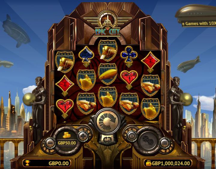 Epic City video slot machine screenshot