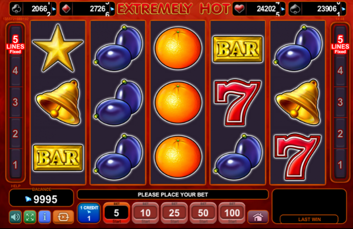Extremely Hot video slot game screenshot