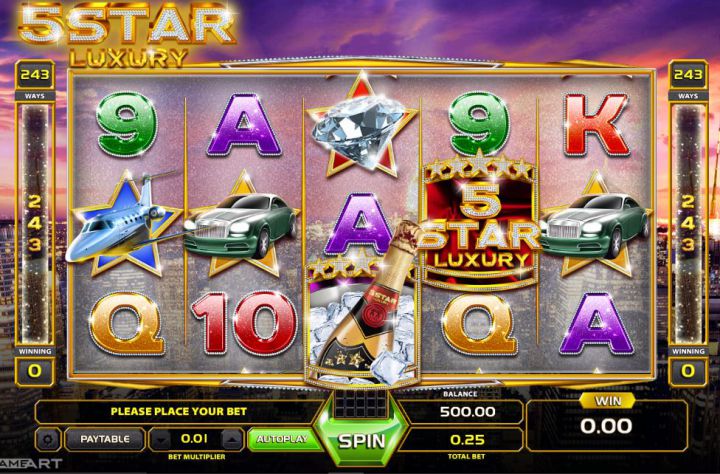 Five Star Luxury slot game screenshot