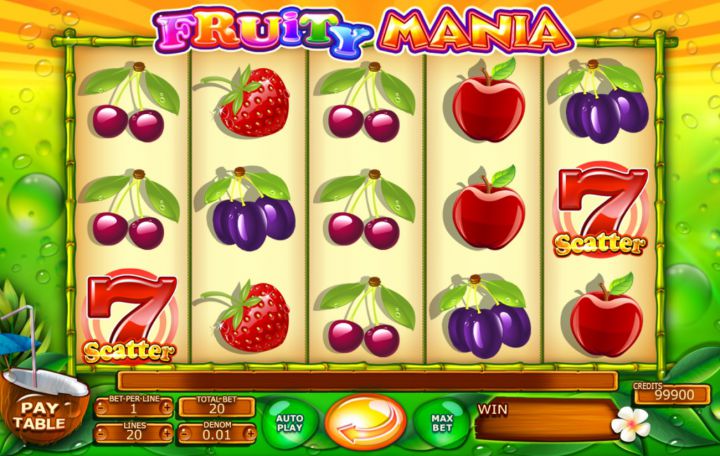 Fruity Mania slot game screenshot
