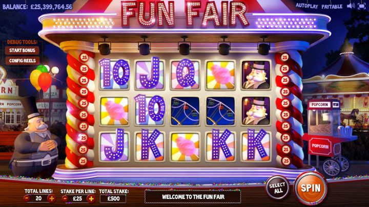 Fun Fair slot game screenshot