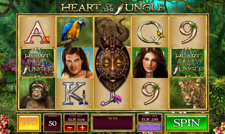 Heart of the Jungle video slot game screenshot