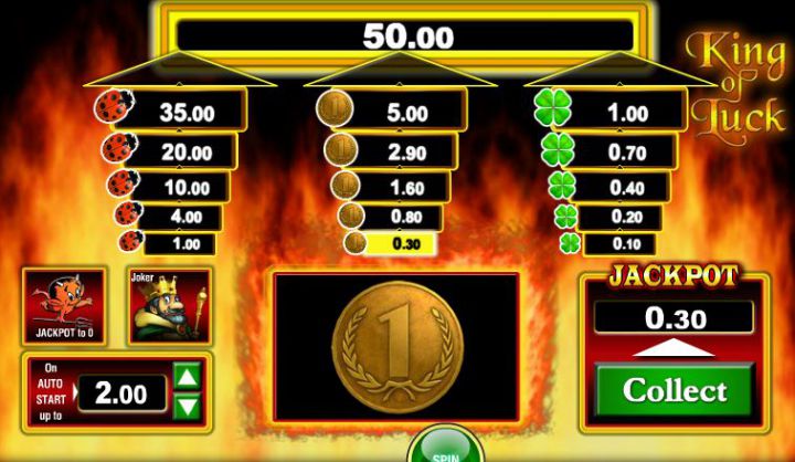 King of Luck slot game screenshot