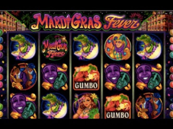 Mardi Gras Fever video slot machine screenshot