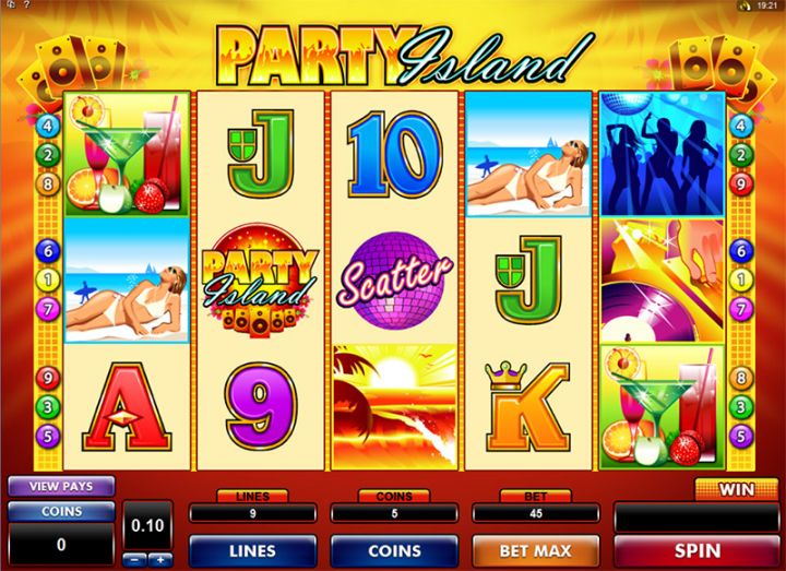 Party Island slot machine screenshot