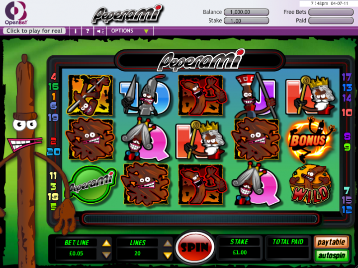 Peperami Man slot game screenshot