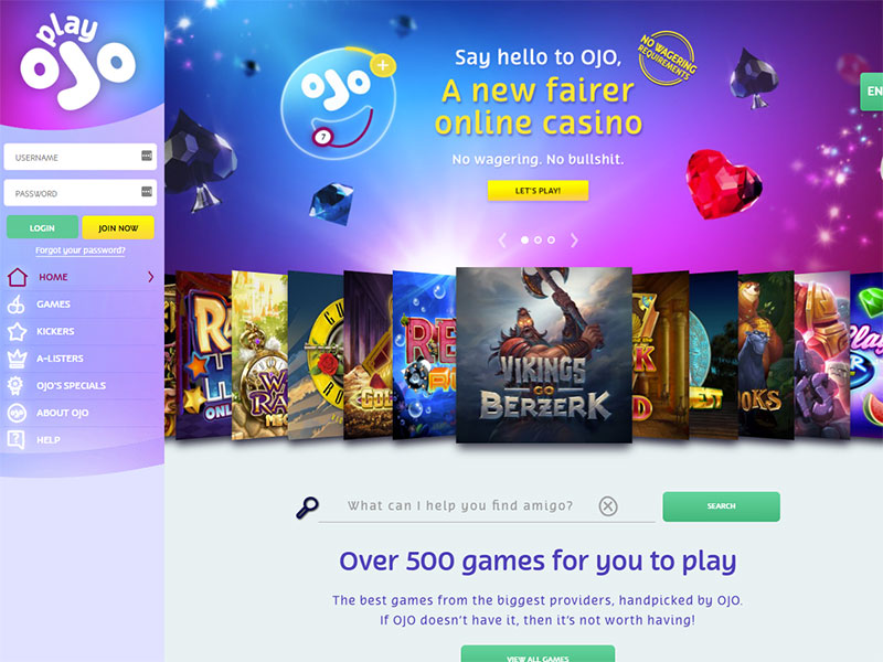 PlayOJO Casinoscreenshot