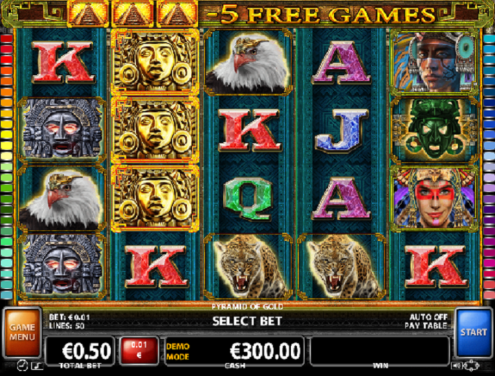 Pyramid of Gold slot game screenshot