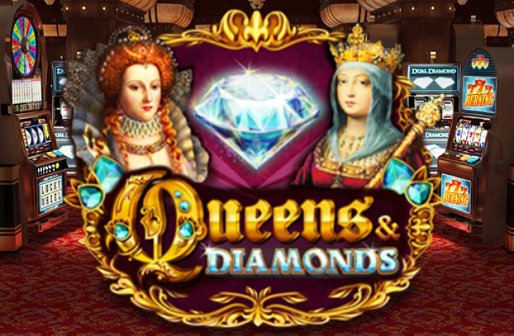 Queens and Diamonds video slot machine screenshot