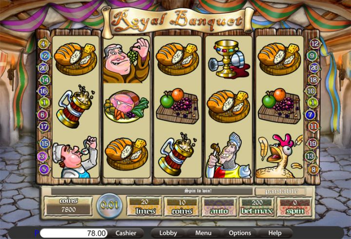 Royal Banquet slot machine screenshot