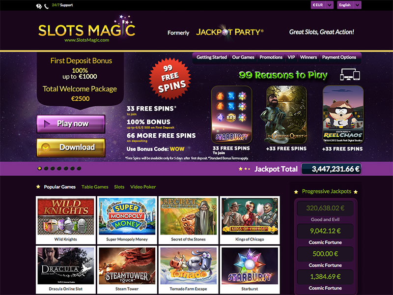 slots magic casino no deposit bonus code