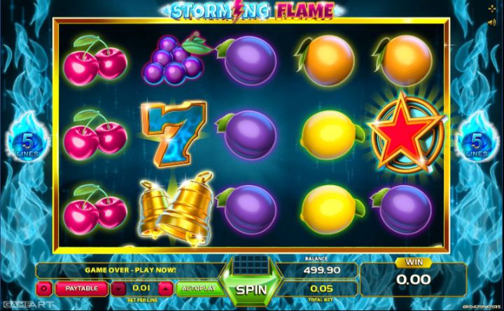 Storming Flame slot game screenshot